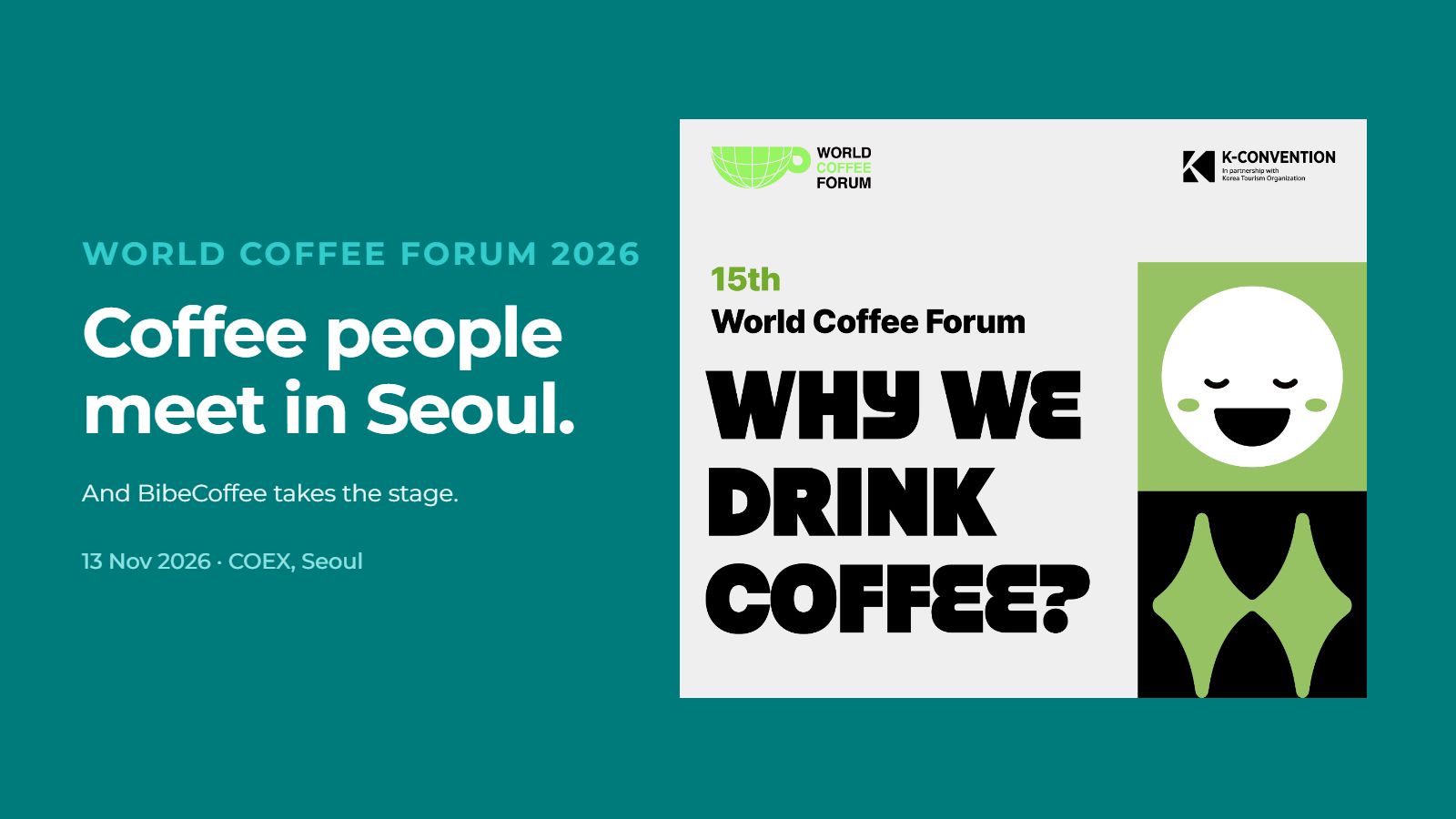 BibeCoffee at World Coffee Forum 2026 in Seoul